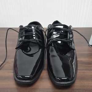 Joseph Abboud Size 11.5 Black Patent Faux Leather Dress Shoes